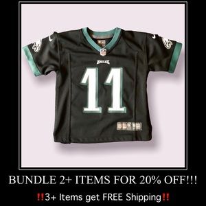 Preschool Phil Eagles Wentz Nike Black Game Jersey